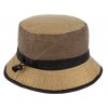 Volnočasový legendární bucket hat od Fiebig 1903 - hnědobéžový - sepraná bavlna