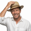 Slaměný fedora klobouk Bogart - Fiebig