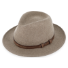 Béžový cestovní klobouk fedora – Fiebig Traveller