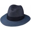 Letní modrý fedora klobouk od Fiebig - Traveller Toyo - modrý