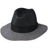 Letní šedočerný fedora klobouk - Traveller Toyo
