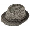Trilby Raffia slaměný šedý klobouk Bestseller