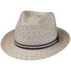 Slaměný klobouk trilby z pletené slámy - Fiebig