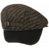 Pánská zimní pletená hnědá vlněná bekovka - Mayser -  Matteo (ušní klapky)