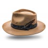 Béžový klobouk fedora - Quinn - vintage - limitovaná kolekce