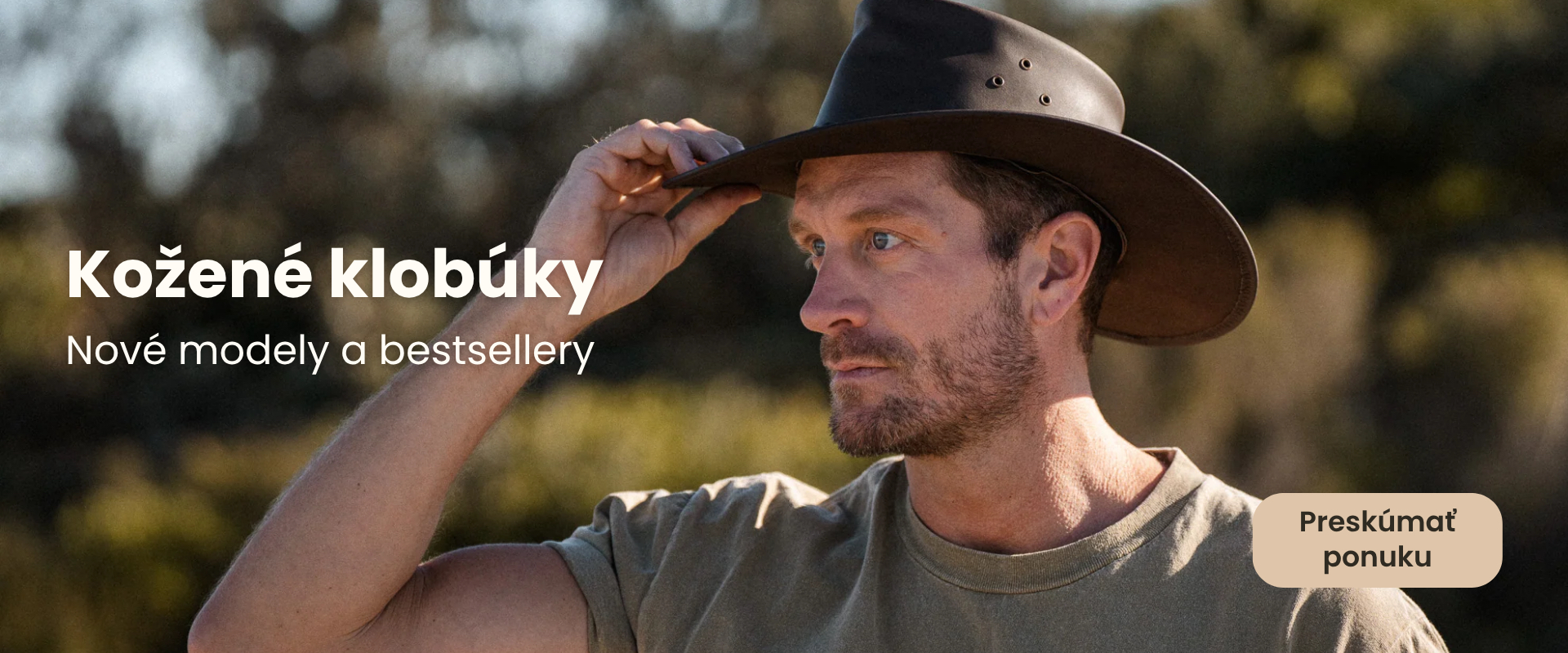 Kožené klobúky a austrálske klobúky