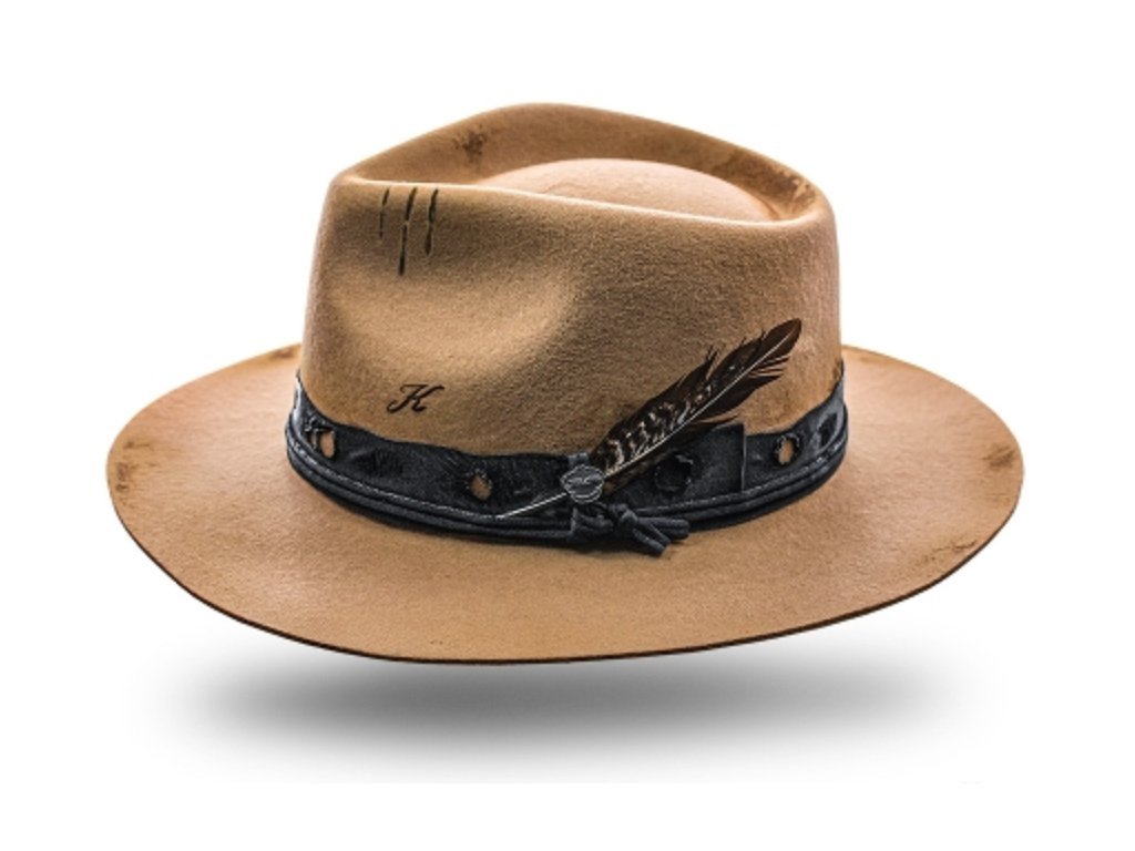 Béžový pevný klobúk fedora - Quinn - vintage - limitovaná kolekcia Queen