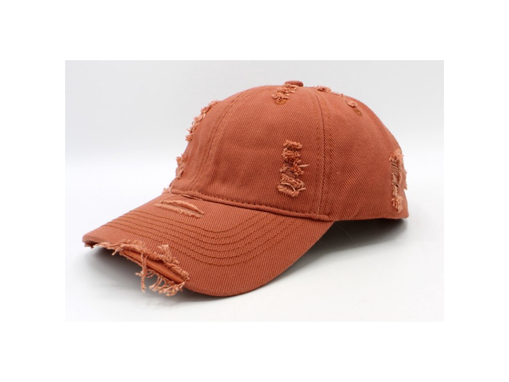 Ryšavá šiltovka z bavlny - Baseball Cap Vintage