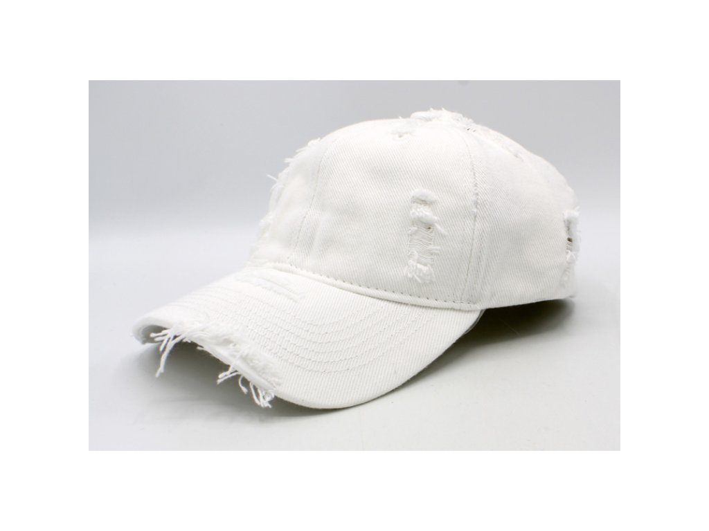 Biela šiltovka z bavlny - Baseball Cap Vintage