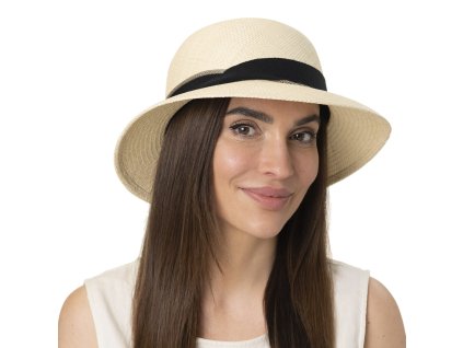 Panamský klobúk - Cloche so širšou krempou - Mayser - UV faktor 80 - Mayser Palmira
