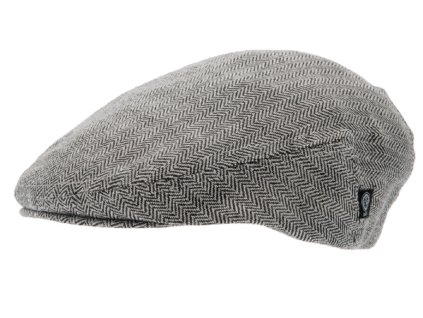 Letná ľanová šedá bekovka - driver cap - od CTH Ericson - Edward