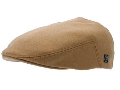 Zimná vlnená bekovka - driver cap od CTH Ericson - Cashmere & Wool Camel