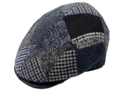 Pánska zimná vlnená bekovka - Fiebig - Patchwork