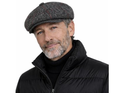 Šedá bekovka Hatteras od Fiebig - 8-dielna bekovka Shetlandská vlna / Bakerboy