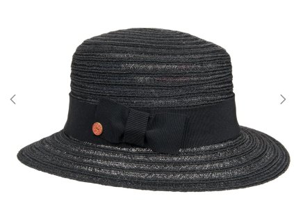Dámsky čierny klobúk Jule - Cloche Mayser