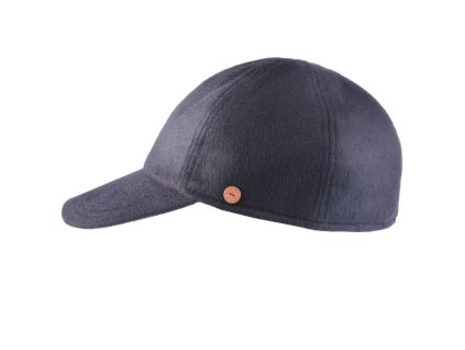 Pánska zimná modrá kašmírová šiltovka - Mayser Lars (ušné klapky) - 100% kašmír