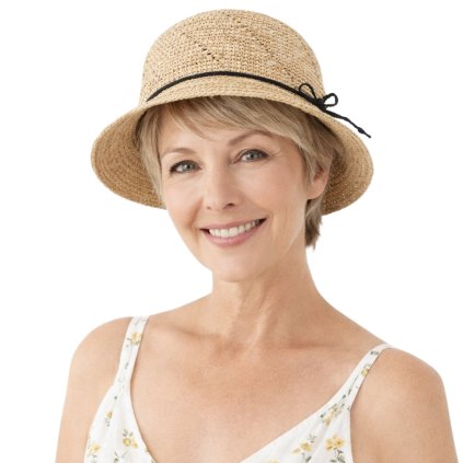 Dámsky slamený klobúk - Fiebig