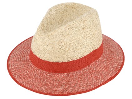 Letné crushable fedora klobúk od Fiebig - Traveller Raffia