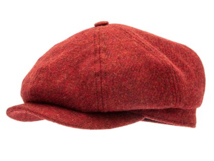 Vlnená bekovka 8-panel od CTH Ericson - Alan Moon Shetland Red - Peaky Blinders Original