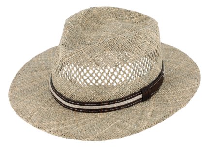 Slamený klobúk z morskej trávy Fiebig - Fedora