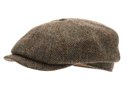Vlnená tvídová bekovka 8-panel od CTH Ericson - Alan Harris Tweed