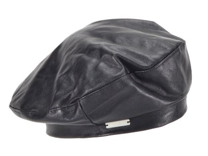 Kožený čierny baret - Basque Leather