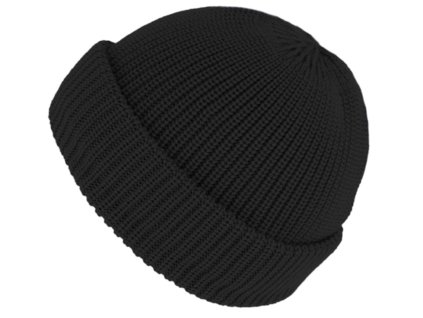 Čierna unisex čiapka Fiebig - 100% vlna Merino - docker