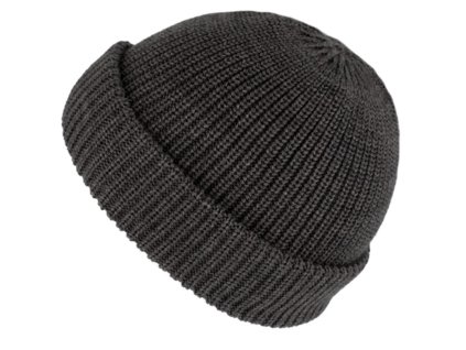 Sivá unisex čiapka Fiebig - 100% vlna Merino - docker