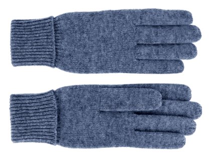 Dámske modré rukavice - Fiebig vlna a kašmír