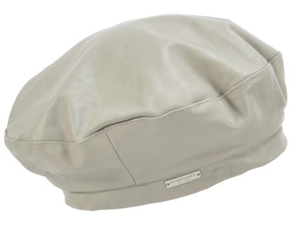 Kožený šedý baret - Basque Leather