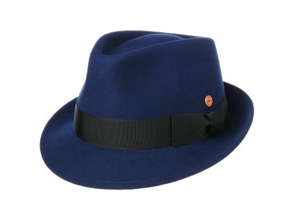 Klasický trilby klobúk modrý Mayser -Troy Mayser Tinte
