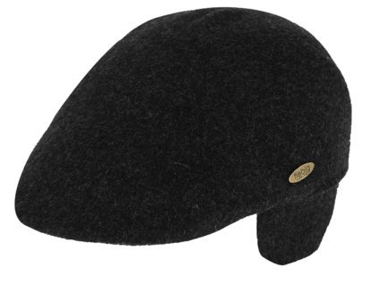 Zimná šedá bekovka driver cap od Fiebig - crushable (ušné klapky)