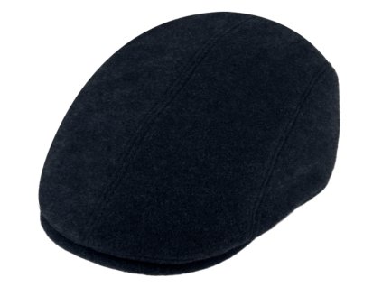 Pánska modrá vlnená zimná čiapka - ušné klapky