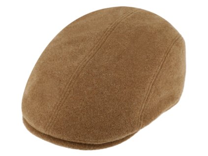 Pánska béžová vlnená zimná bekovka - ušné klapky (vlna a sympatex)