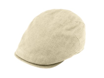 Pánska ľanová letná čiapka - Fiebig od roku 1903 - béžová (UV filter 50, ochranný faktor)