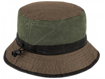 Voľnočasový legendárny bucket hat od Fiebig 1903 - olivový - vypraná bavlna