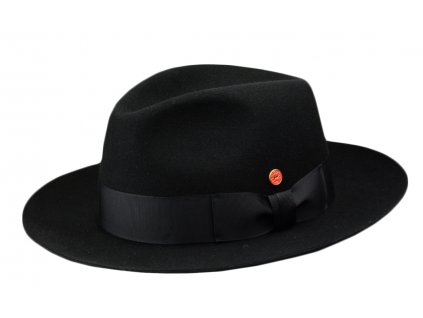Čierny párty klobúk Mayser z králičej plsti - Atos Mayser