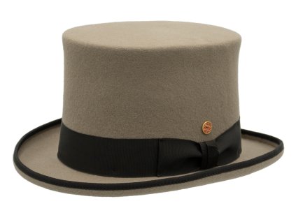 Luxusný béžový cylinder Mayser - Top Hat