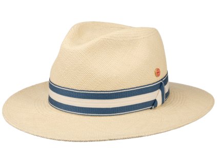 Luxusný klobúk Fedora - ručne pletený, UV faktor 80 - Ekvádorská panama - Mayser Gedeon Nature