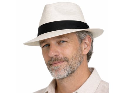 SCIPPIS Mineo – letné klobúk v panamskom štýle s ripsovou stuhou