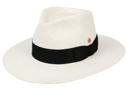 Luxusný panamský klobúk - Fedora klobúk - ručne pletený, UV faktor 80 - Ekvádorská panama - Mayser Nizza Extra fine