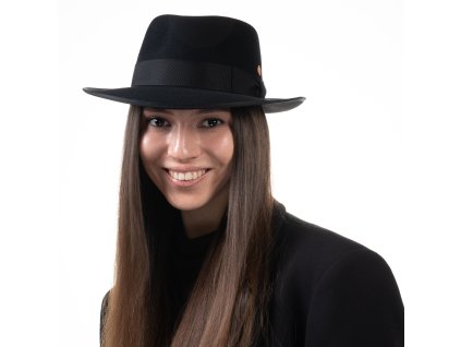 Čierny klobúk Fedora Bogart - Mayser - Mio