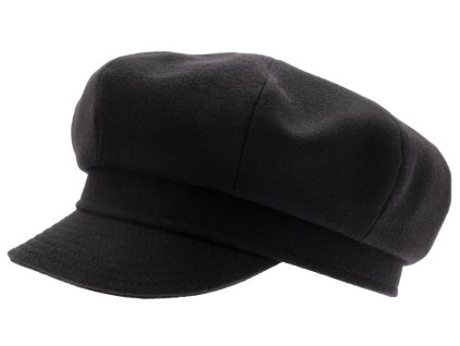 Zimná vlnená čierna bekovka 8-panel od CTH Ericson - Joey Melton Blac