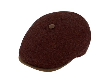 Zimná retro bekovka 6-panel od Fiebig vlna - bordo
