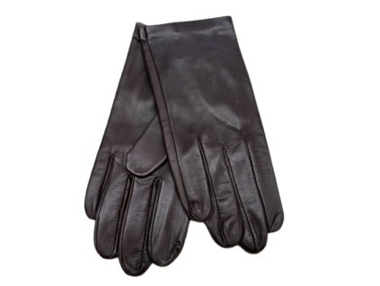 Pánske hnedé kožené rukavice bez podšívky s rozparkom na chrbte - Carlsbad Hat