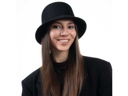 Dámsky nekrčivý čierny klobúk - Susanne