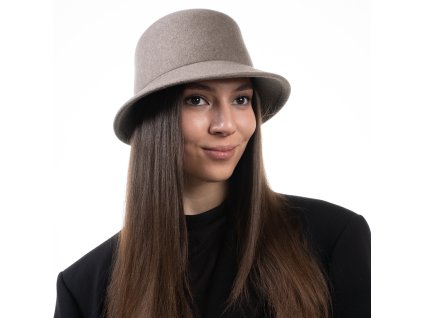 Dámsky nekrčivý béžový klobúk - Susanne