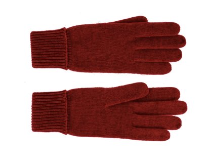 Dámske bordo rukavice - Fiebig vlna a kašmír