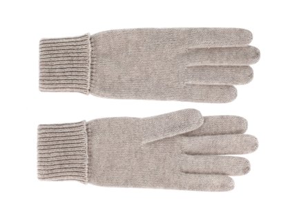 Dámske béžové rukavice - Fiebig vlna a kašmír