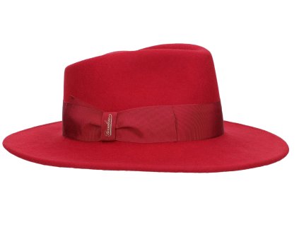 Dámsky červený klobúk Borsalino - Melanie